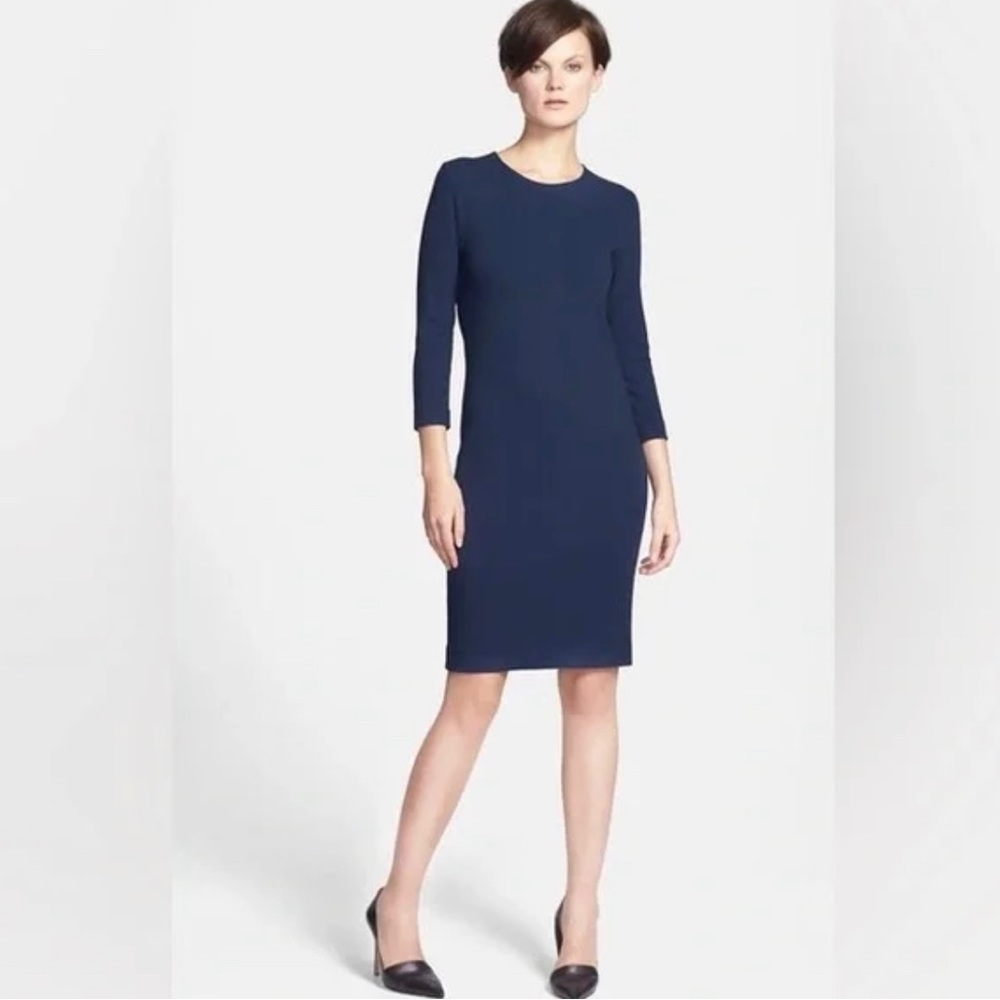 Vince Navy 3/4 Sleeve Bouclé Dress!!!